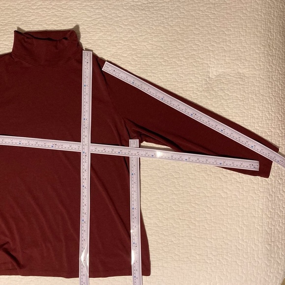 Lands' End Burgundy Turtleneck | Size 2X (20W-22W) | Fall | Winter | Holiday - Picture 3 of 7